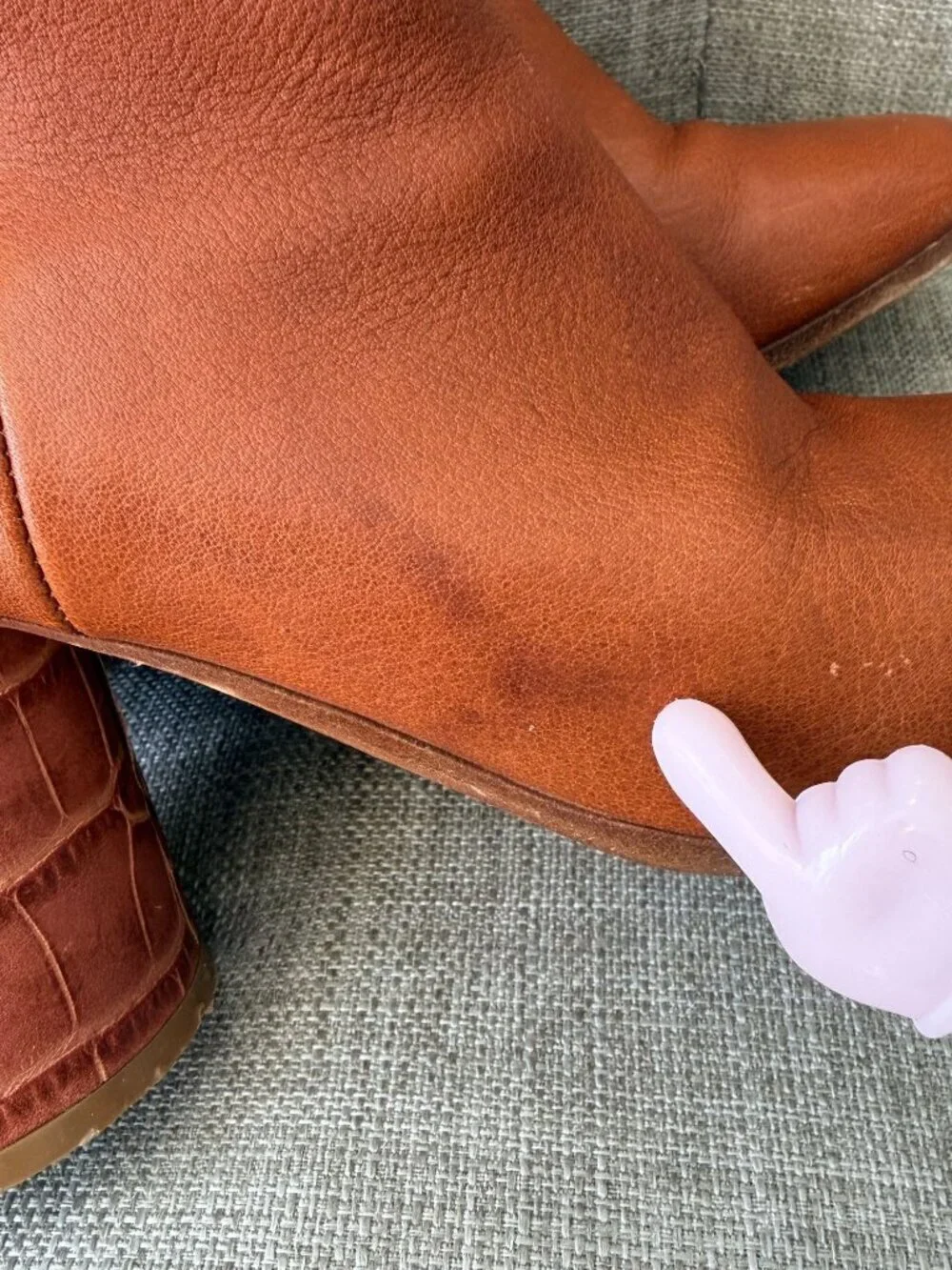 Maison Margiela Tan Leather Ankle Boots Women’s Size 37